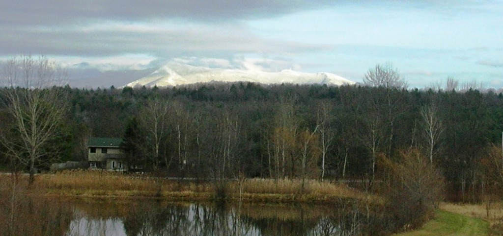 Mt. Mansfield covered with 18" of snow, November 29, 2009